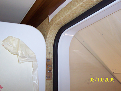 Yacht interior wallcovering installation